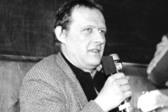 08.03.1989  Krakow  W rocznice wydarzen Marca 68 na Uniwersytecie Jagiellonskim ze studentami spotkal sie Adam Michnik
Fot. Jacek Boron/REPORTER