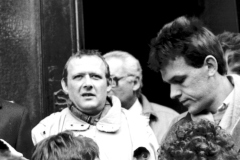 08.03.1989  Krakow  W rocznice wydarzen Marca 68 na Uniwersytecie Jagiellonskim ze studentami spotkal sie Adam Michnik n/z  Adam Michik
Fot. Jacek Boron/REPORTER